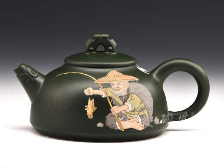 廖江玲作品小雙魚（漁翁）