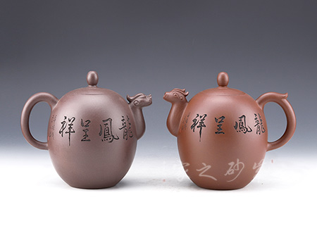 董亞芳作品龍鳳對壺 19