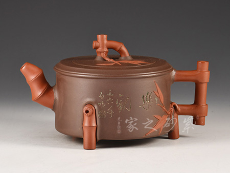 周建春作品3竹段壺