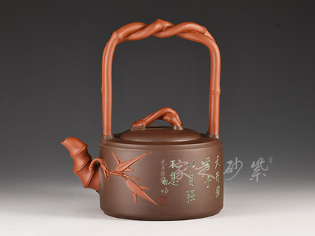 周建春作品22一捆竹提梁