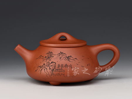 王林仙作品石瓢壺
