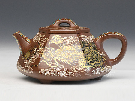 耿浩作品心舟石瓢(繪金龍)