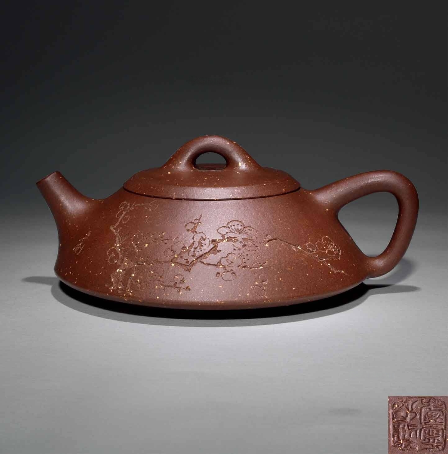 盧寧剛作品盧寧剛 文人石瓢 紫泥