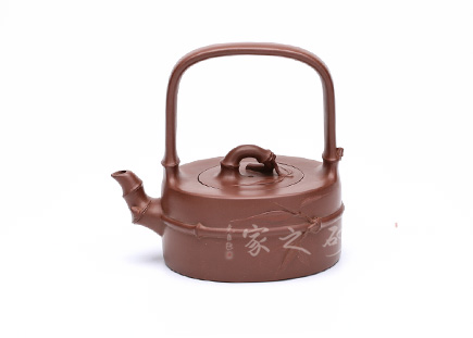 吳群祥作品竹報平安提梁