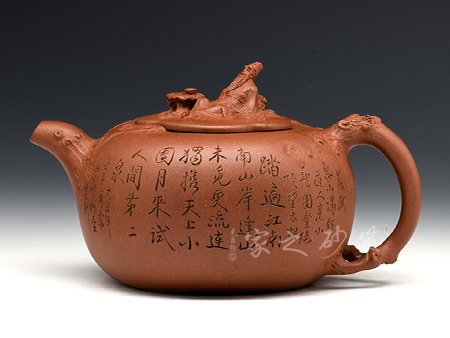 史小明作品東坡品茶壺(徐秀棠裝飾)
