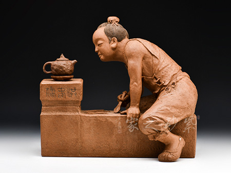 史小明作品供春像