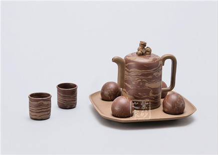 季益順作品養、康、益、壽茶具 （六件）